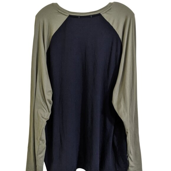 Cuddl Duds Cozy Jersey Lounge Top Womens XXL Green Stretch Soft Long Sleeve - Picture 2 of 3